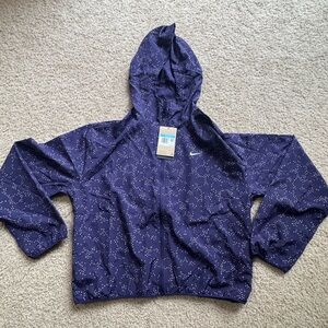 Nike Women's Purple Ink Dri-Fit Running Hooded Jacket FB5321-010 Size Medium NEW